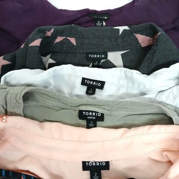 10 LOT bundle Torrid tops blouses cami's camisole size 2 plus size - Picture 14 of 16